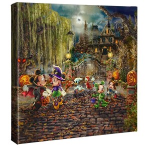 Kinkade Disney Minis: Mickey and Minnie Halloween Fun
