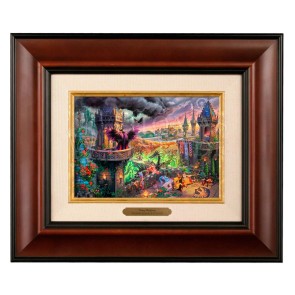 Kinkade Disney Brushworks:&nbsp;Maleficent (Classic Burl Frame)