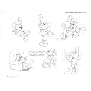 Disney Publication Model Sheet: Mickey Mouse - Various Poses II