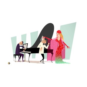 Tony & Gaga by Alan Bodner