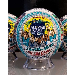 2023 All-Star Game Hand-Painted Baseball: Seattle Mariners Edition