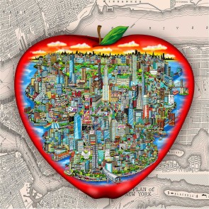 Chronicles of NY by Charles Fazzino (Map)