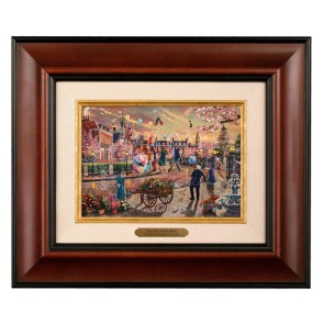 Kinkade Disney Brushworks: Mary Poppins Returns (Classic Burl Frame)