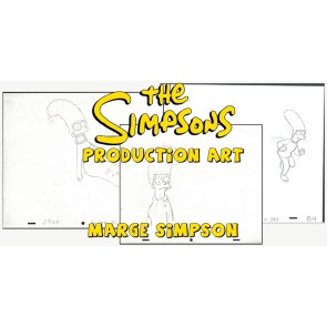 Marge Simpson Original Production Drawings