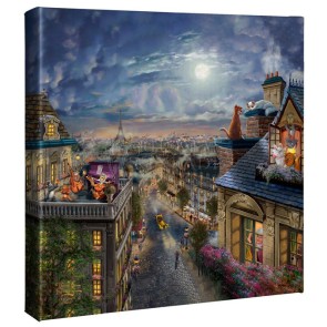Kinkade Disney Minis: The Aristocats - Love Under the Moon