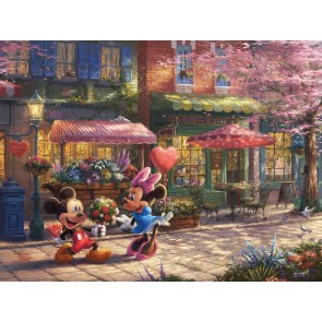 Mickey and Minnie Sweetheart Caf&eacute; by Thomas Kinkade Studios (Regular)