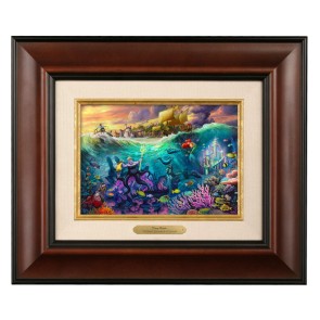 Kinkade Disney Brushworks: Ursula (Classic Burl Frame)