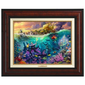 Kinkade Disney Canvas Classics: Ursula (Classic Burl Frame)