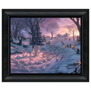 Thomas Kinkade Brushstroke Vignette: 101 Dalmatians on the Run