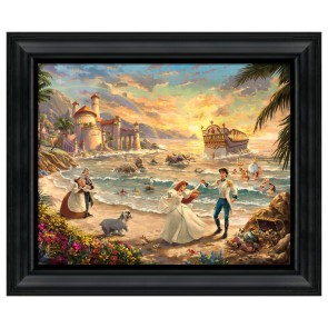 Thomas Kinkade Brushstroke Vignette: The Little Mermaid Celebration of Love