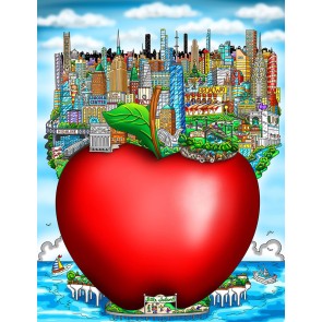 Big Apple... Little Island by Charles Fazzino