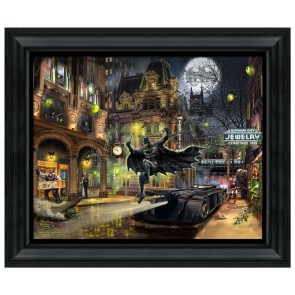 Thomas Kinkade Brushstroke Vignette: Batman Gotham City