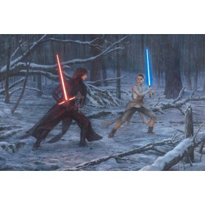 The Duel: Rey vs. Ren by Thomas Kinkade Studios