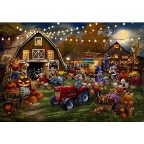Disney Mickey And Minnie Pumpkin Festival by Thomas Kinkade Studios