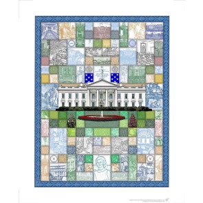 The People&rsquo;s House: A Quilt of White House History by Charles Fazzino (Deluxe / Premiere)