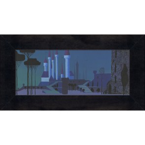Castle at Nightfall by Eyvind Earle