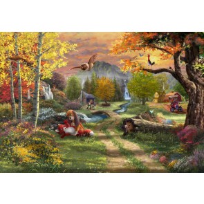 Disney The Fox and the Hound by Thomas Kinkade Studios