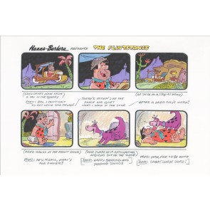Flintstones Story Board by Bob Singer