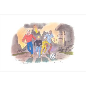 Jonny Quest Volcano by Bob Singer
