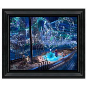 Thomas Kinkade Brushstroke Vignette: Frozen Love and Magic