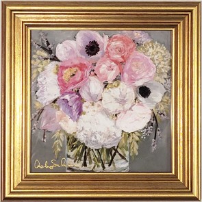 Lucky Framed Canvas Print 5x5" by Ashley Salvatori