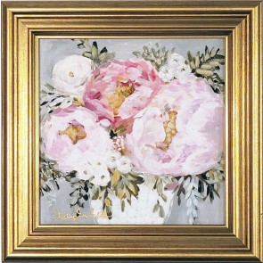 Blushing Beauty Framed Canvas Print 5x5" by Ashley Salvatori