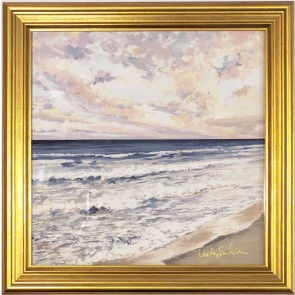 Graceful Sunset Framed Canvas Print 8x8" by Ashley Salvatori