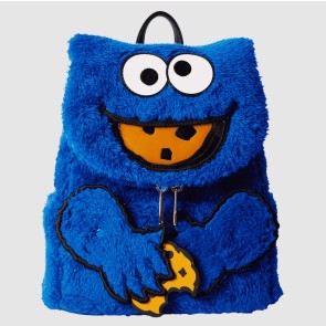 Sesame Street Cookie Monster Plush Cosplay Mini Backpack With Coin Bag (SESBK0013)