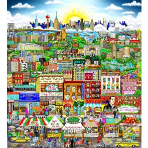 Leave the Gun, Take the Cannolis... In Da Bronx by Charles Fazzino