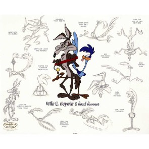 Wile E. Coyote & Road Runner Model Sheet
