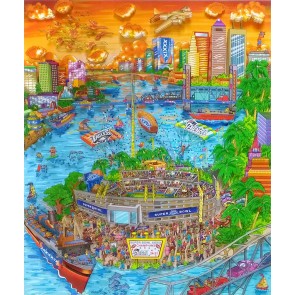 Super Bowl XXXIX: Jacksonville by Charles Fazzino