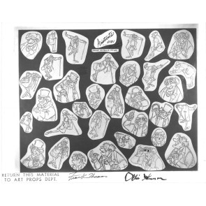 Aristocats Photostat Model Sheet: Georges Hautecourt (8015)