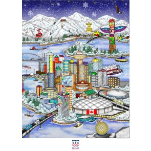 Olympic Games, 2010, Vancouver, Canada by Charles Fazzino
