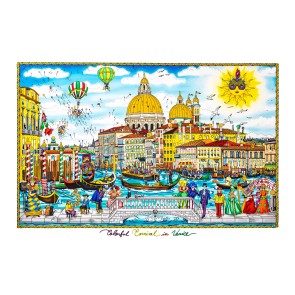 Colorful Carnival in Venice by Charles Fazzino (Deluxe Edition)