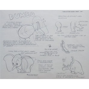 Disney Publication Model Sheet: Dumbo