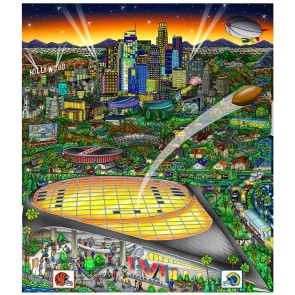 Super Bowl LVI: Los Angeles by Charles Fazzino