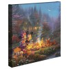 Kinkade Disney Minis: Mickey And Minnie Sweetheart Campfire