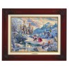 Kinkade Disney Canvas Classics: Beauty and the Beast's Winter Enchantment
