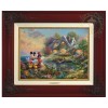 Kinkade Disney Canvas Classics: Mickey and Minnie Sweetheart Cove