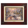 Kinkade Disney Canvas Classics: Mickey and Minnie Sweetheart Holiday