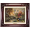 Kinkade Disney Canvas Classics: Mickey and Minnie Sweetheart Central Park