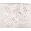 Disney Publication Model Sheet: Mortimer Mouse signed Ollie Johnston and Frank Thomas