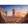 Captain Marvel - Dawn Of A New Day by Thomas Kinkade Studios