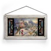 Kinkade Disney Stained Glass Art: Mickey's Victorian Christmas