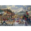 Disney Mickey and Minnie Candy Cane Express by Thomas Kinkade Studios