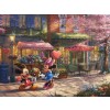 Disney Mickey and Minnie Sweetheart Caf&eacute; by Thomas Kinkade Studios