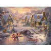 Disney Mickey and Minnie Sweetheart Holiday by Thomas Kinkade Studios