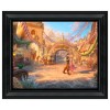 Thomas Kinkade Brushstroke Vignette: Rapunzel Dancing in the Sunlit Courtyard