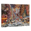 Kinkade 30" x 24" Gallery Wrapped Canvas: Deadpool - Snow Day