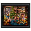 Thomas Kinkade Brushstroke Vignette: Mickey and Minnie Trimming the Tree